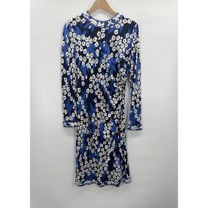 Vintage Averardo Bessi Womens Dress Large 10 44 Floral Silk Italy Luxury Bloom